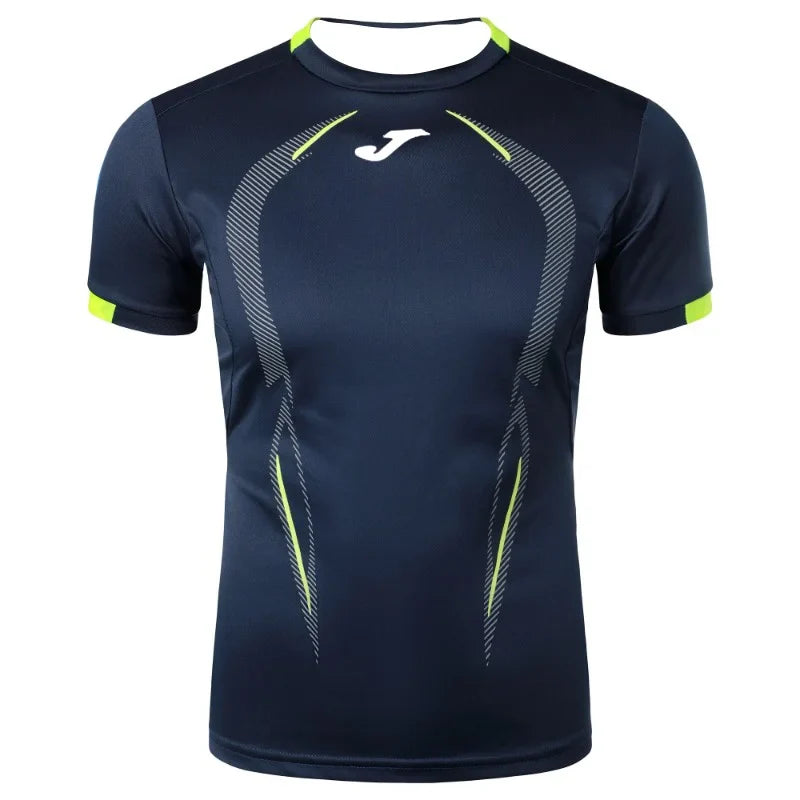 JOMA Men's Quick-Drying Anti-Sweat 3D Printed Short-Sleeved Sports