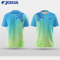 JOMAsummer bright color3Dprinting men'sT-shirt outdoor sports fitness