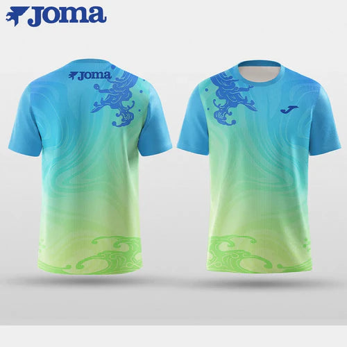 JOMAsummer bright color3Dprinting men'sT-shirt outdoor sports fitness