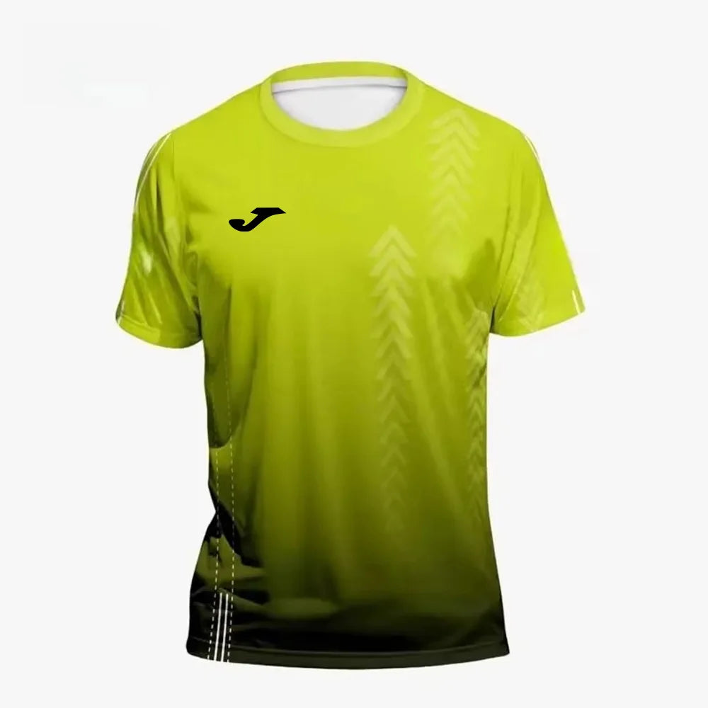 JOMA summer men's gradient 3D printed tops outdoor breathable