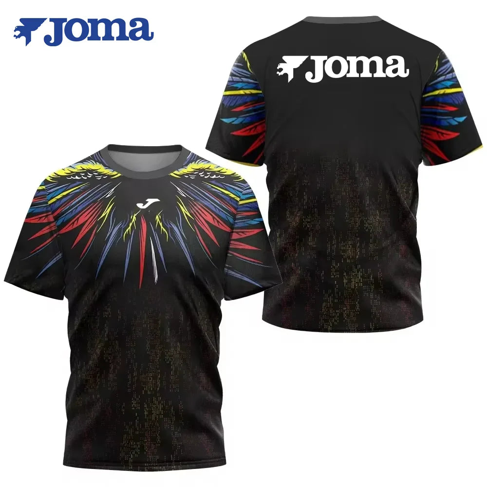 JOMAsummer trend3Dprinting fashion men's T-shirt outdoor extreme