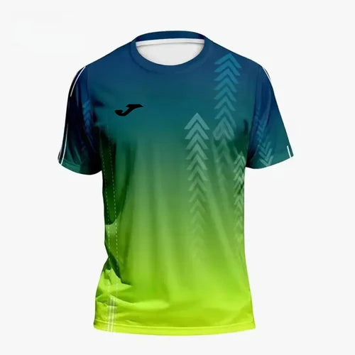 JOMA summer men's gradient 3D printed tops outdoor breathable