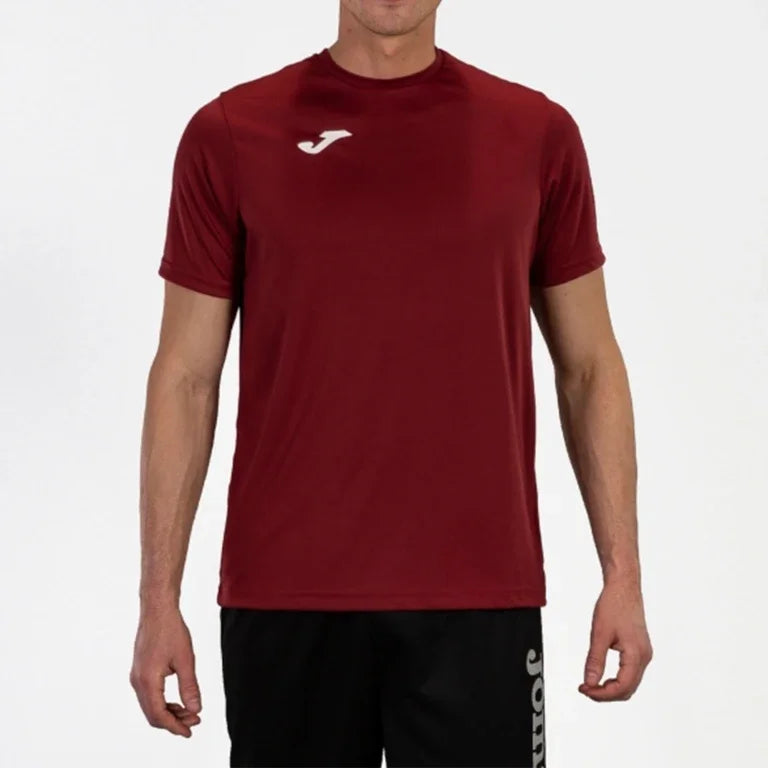 Joma high-quality men's T-shirt wine red 3D printing summer