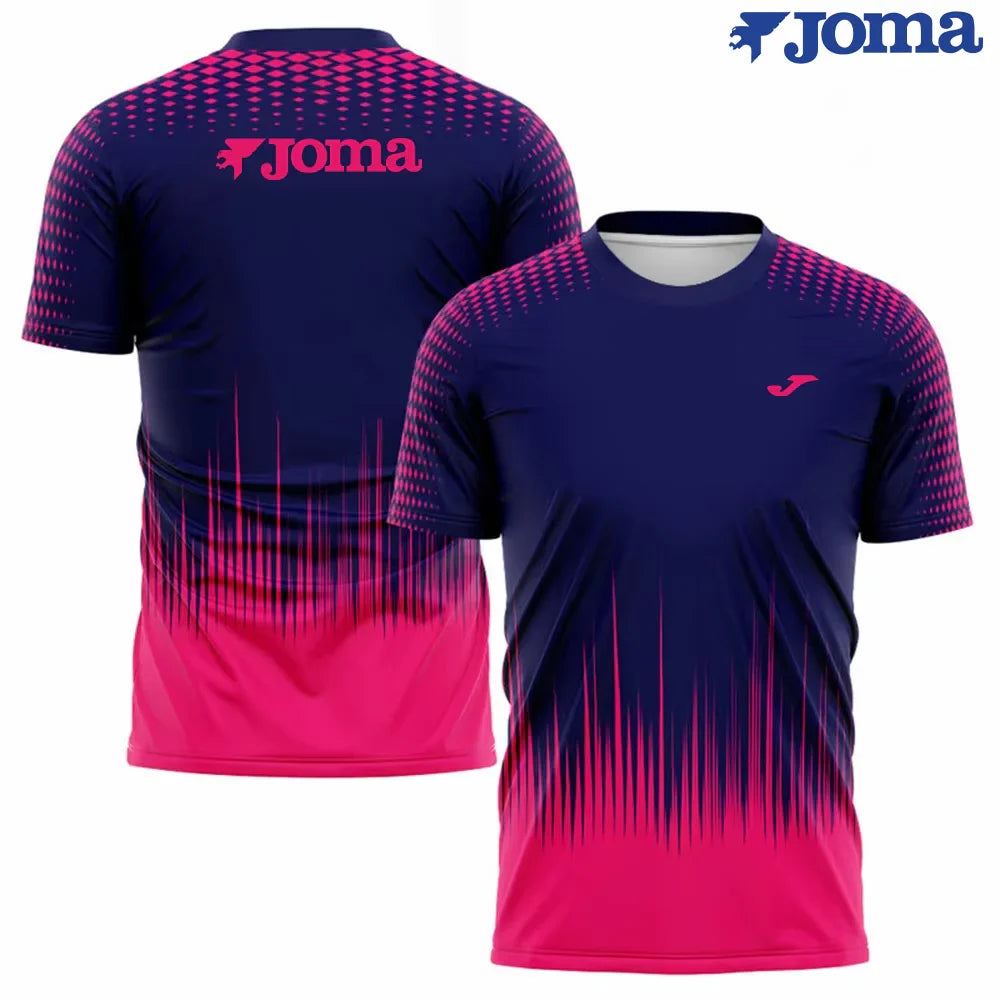 JOMA men's summer 3D printed sports short-sleeved outdoor fitness