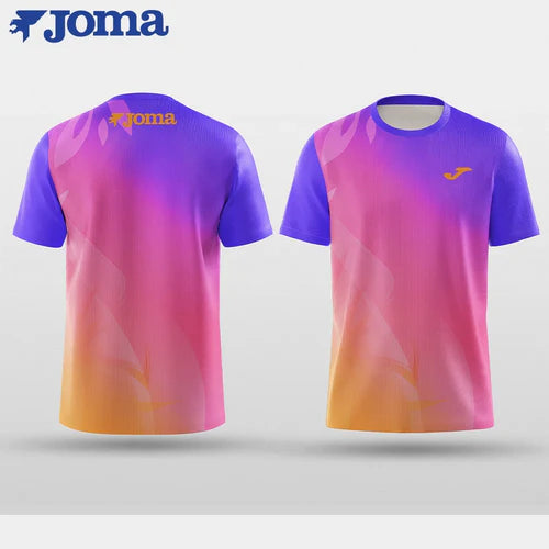 JOMAsummer bright color3Dprinting men'sT-shirt outdoor sports fitness
