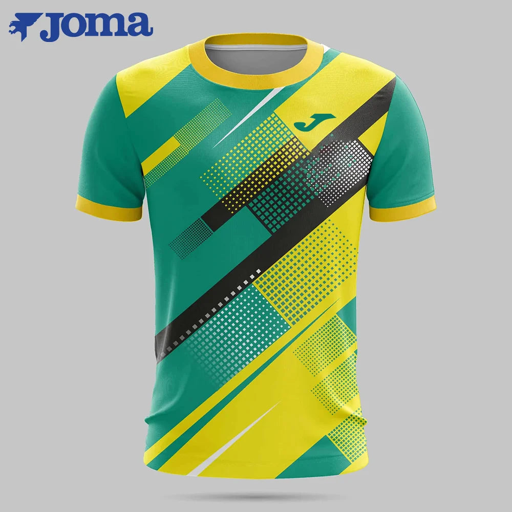 JOMA Men's 3D Printed T-shirt Summer Breathable Quick-drying Outdoor