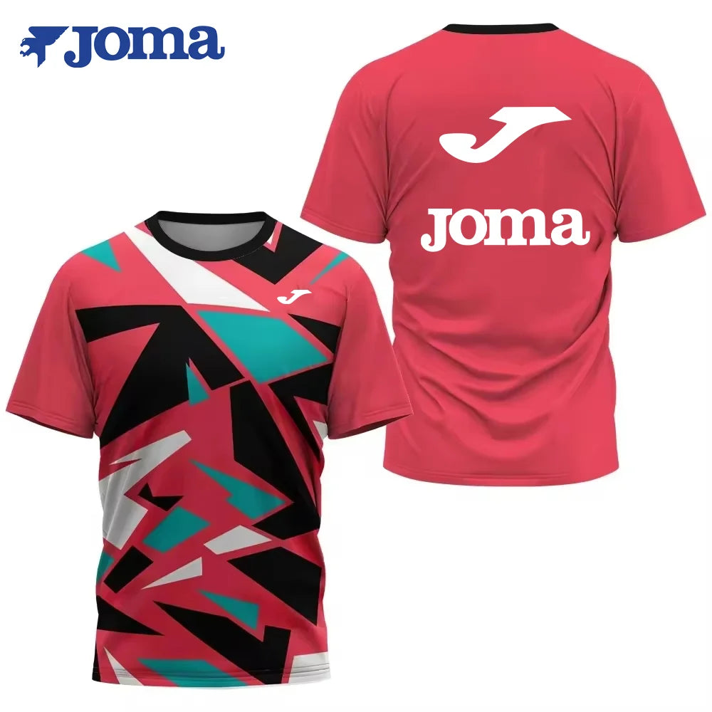 JOMAsummer trend3Dprinting fashion men's T-shirt outdoor extreme