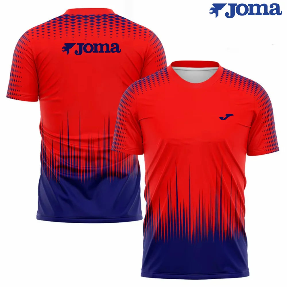 JOMA men's summer 3D printed sports short-sleeved outdoor fitness