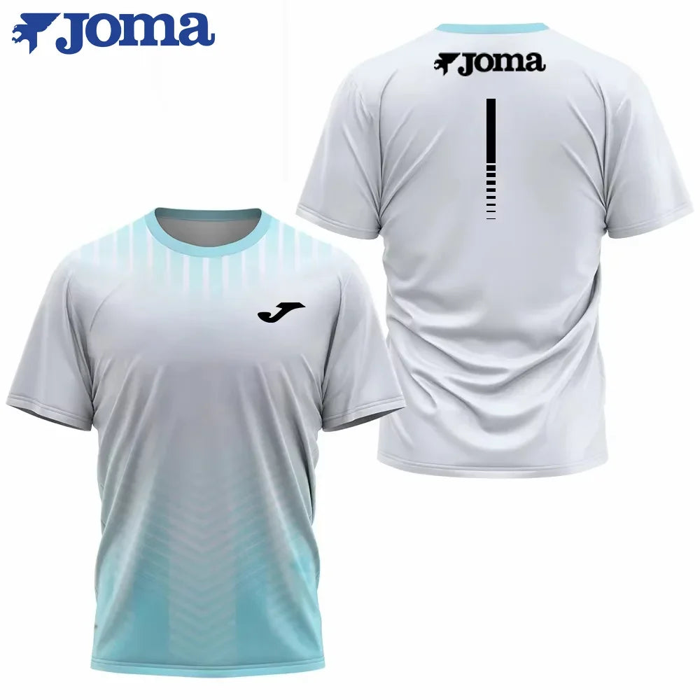 JOMA Men's 3D Printed T-shirt, Daily Outdoor Sports Fitness Bicycle,