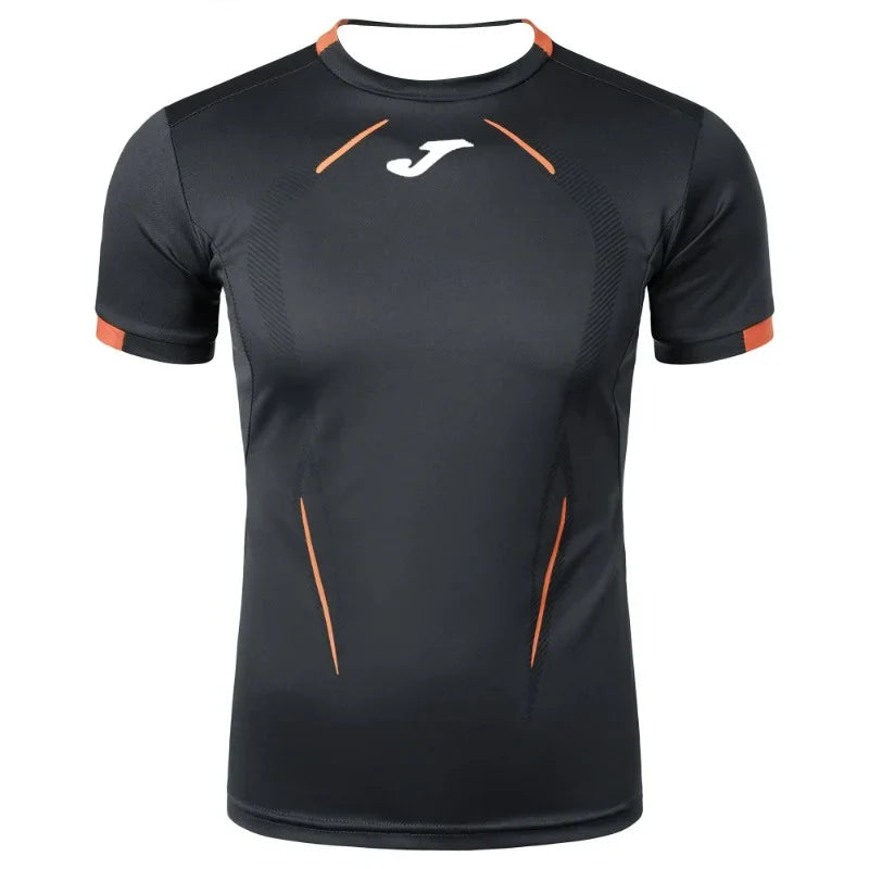 JOMA Men's Quick-Drying Anti-Sweat 3D Printed Short-Sleeved Sports