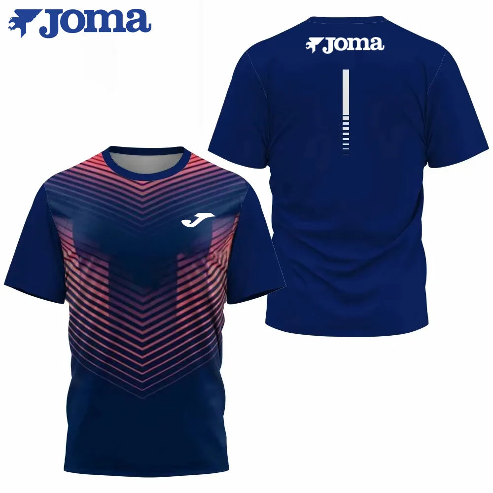 JOMA summer men's T-shirt simple 3D printing street breathable