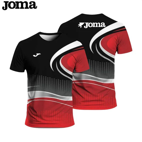 JOMA3D Printed Football Training Men's T-Shirt - Summer Adult Fitness