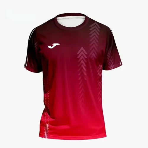 JOMA summer men's gradient 3D printed tops outdoor breathable