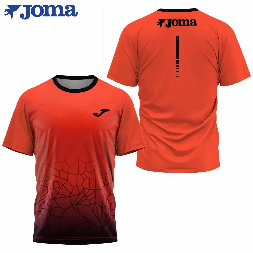 JOMA Men's 3D Printed T-shirt, Daily Outdoor Sports Fitness Bicycle,