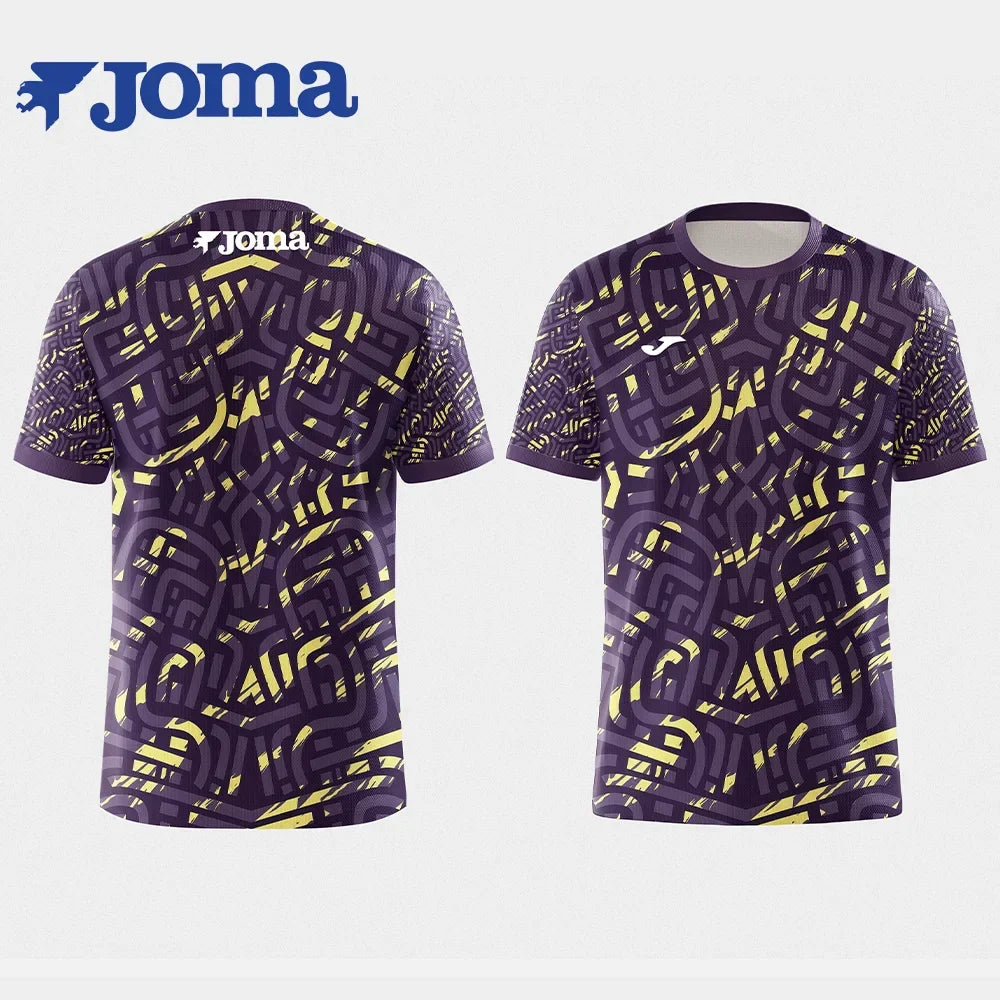 JOMA Summer Men's Casual 3D Print Short Sleeve Outdoor Sports Fitness