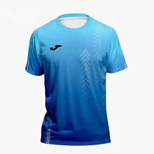 JOMA summer men's gradient 3D printed tops outdoor breathable