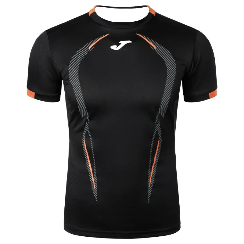 JOMA Men's Quick-Drying Anti-Sweat 3D Printed Short-Sleeved Sports